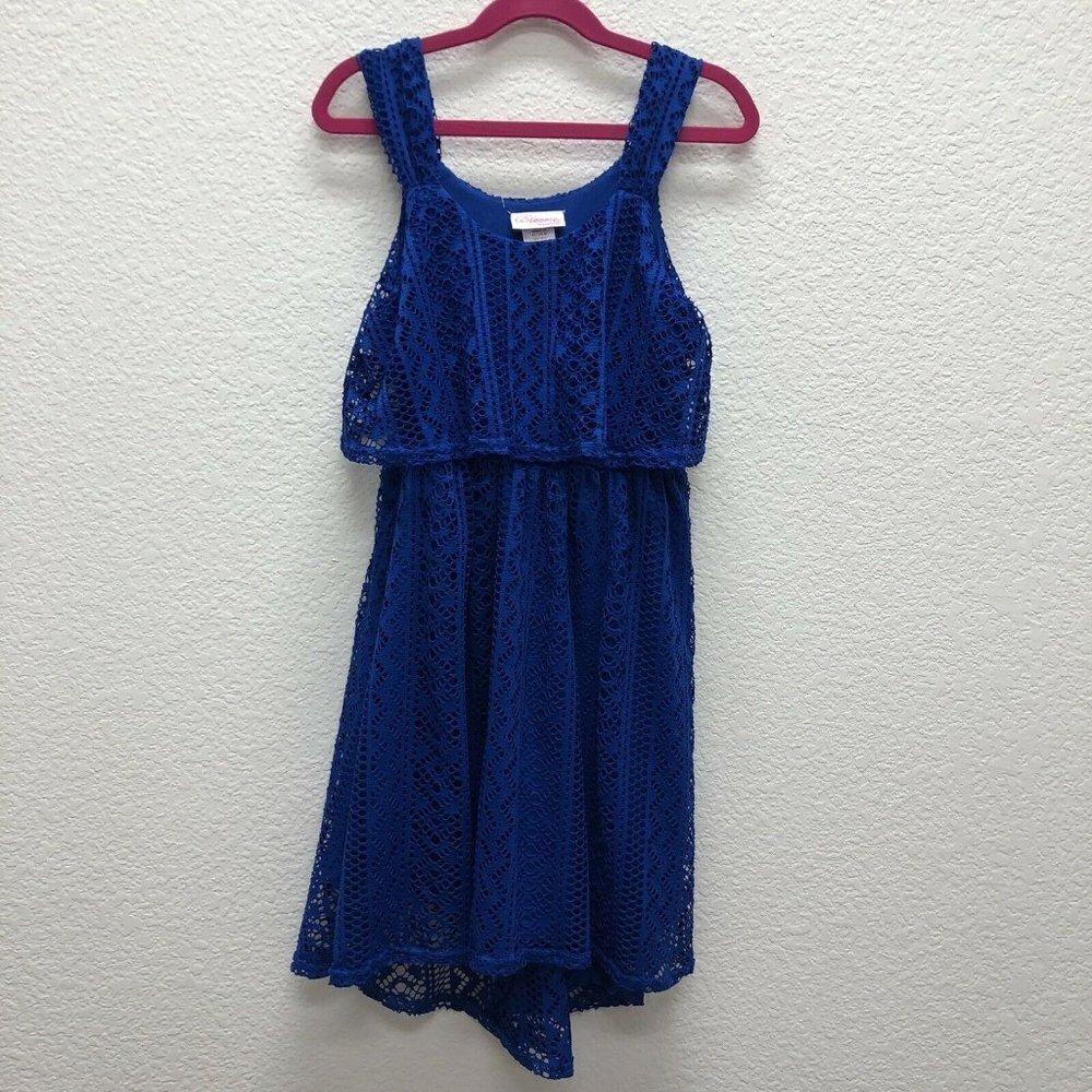 Bloome Hi-Lo Royal Blue Sleeveless Dress Girls 10